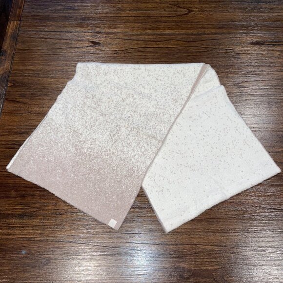 NWT Barefoot Dreams Confetti Scarf CozyChicLite Knit Cream-Taupe BDWCL20852 - Picture 3 of 8